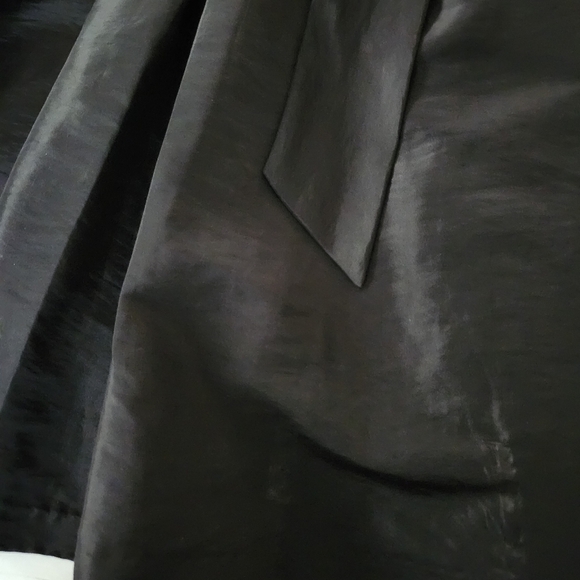 Sangria Elegant Black and Gold Sequins And Pleated Taffeta Midi Dress Size 4 - Picture 11 of 14